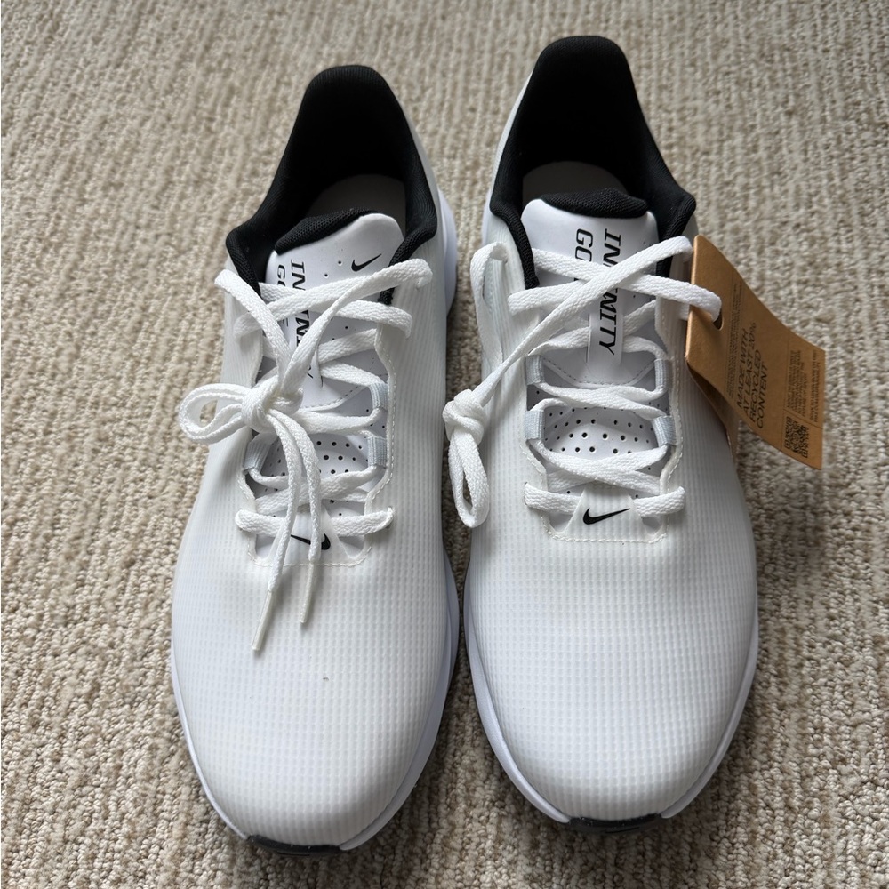 Nike White Infinity Golf Shoes